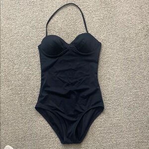 J. Crew Black One-Piece Swimsuit